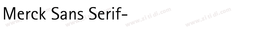 Merck Sans Serif字体转换